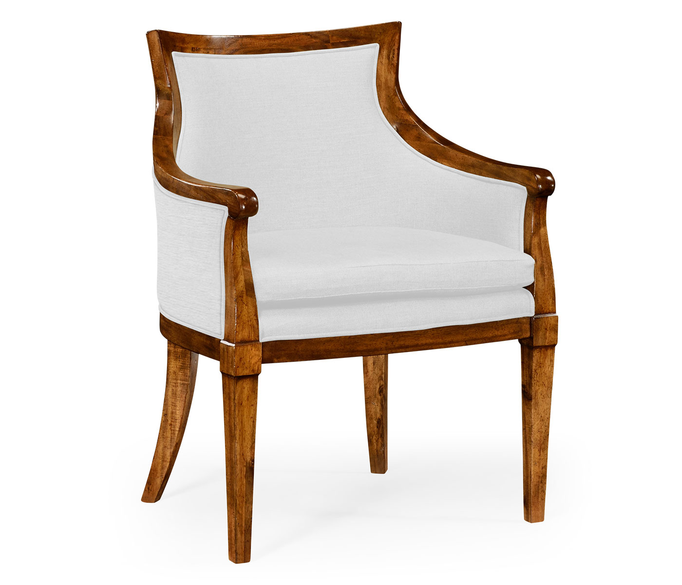 Belton Grey Fruitwood Arm Chair