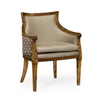 Belton Grey Fruitwood Arm Chair