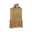 Oulton Vintage Oak Cabinet with Wooden Doors & Shelves