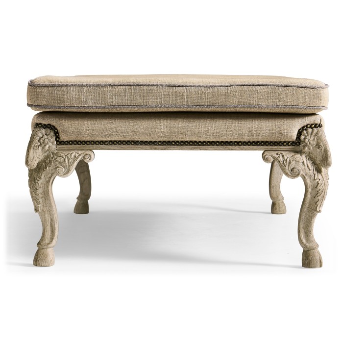 Small Tarporley Grey Oak Stool