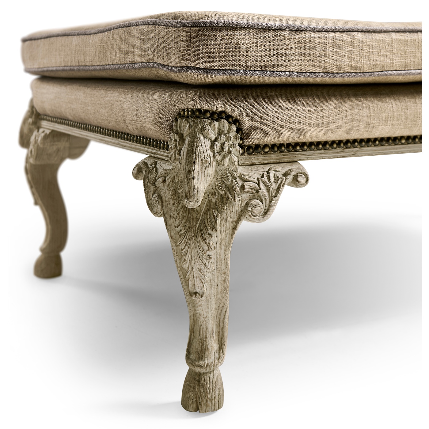 Small Tarporley Grey Oak Stool