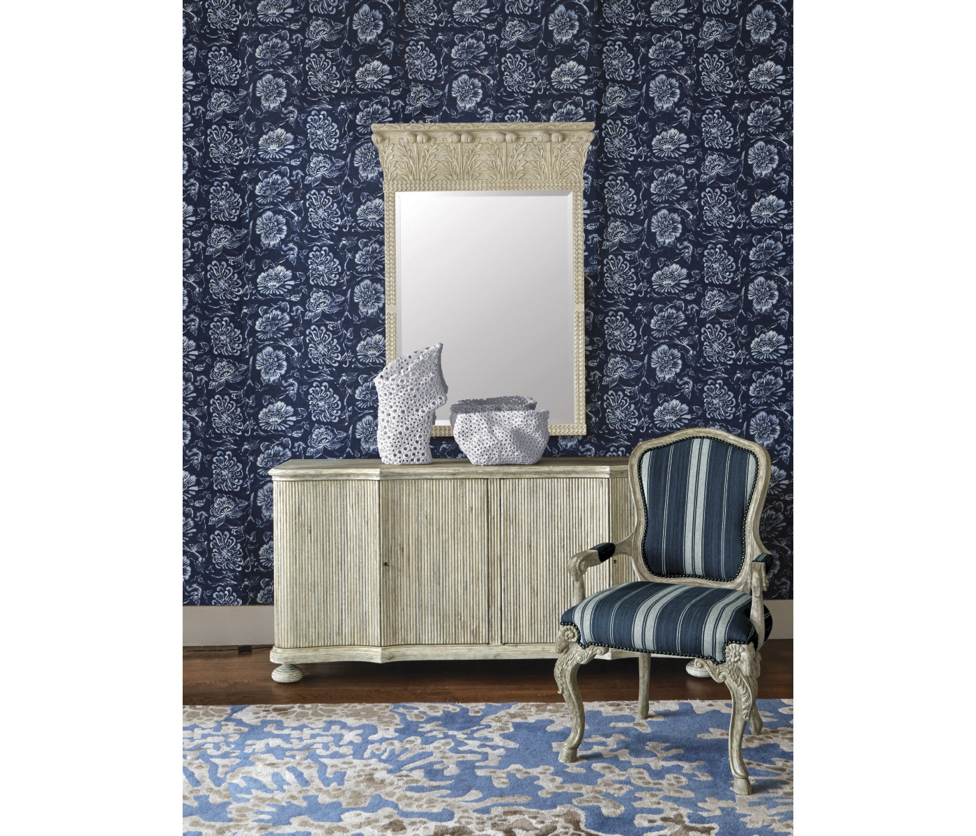 Tarporley Grey Oak Arm Chair