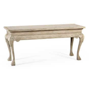 York Venetian White Oak Console