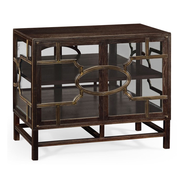 Hewlett glazed cabinet (Chocolate Oak)