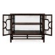 Hewlett glazed cabinet (Chocolate Oak)
