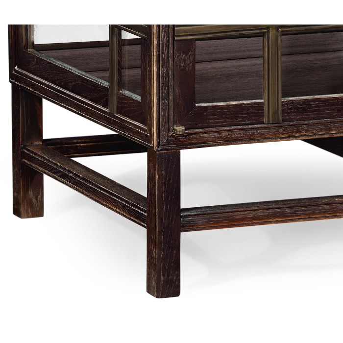 Hewlett glazed cabinet (Chocolate Oak)