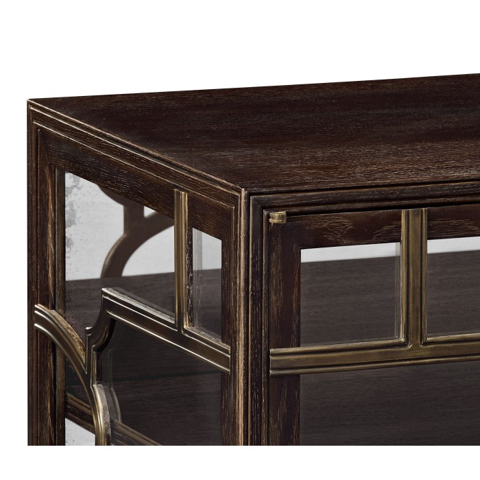 Hewlett glazed cabinet (Chocolate Oak)