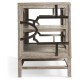 Hewlett Grey Oak Glazed Cabinet
