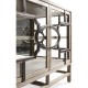 Hewlett Grey Oak Glazed Cabinet