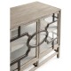 Hewlett Grey Oak Glazed Cabinet