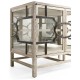 Hewlett Grey Oak Glazed Cabinet