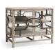 Hewlett Grey Oak Glazed Cabinet