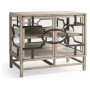 Hewlett Grey Oak Glazed Cabinet