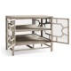 Hewlett Grey Oak Glazed Cabinet