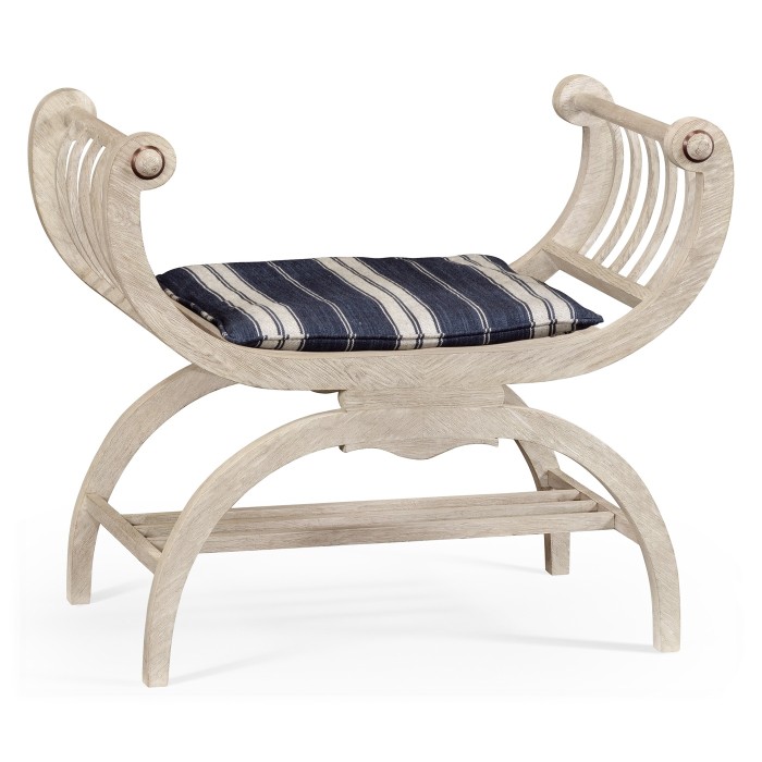 Single Lucca Cloudy Oak Bench