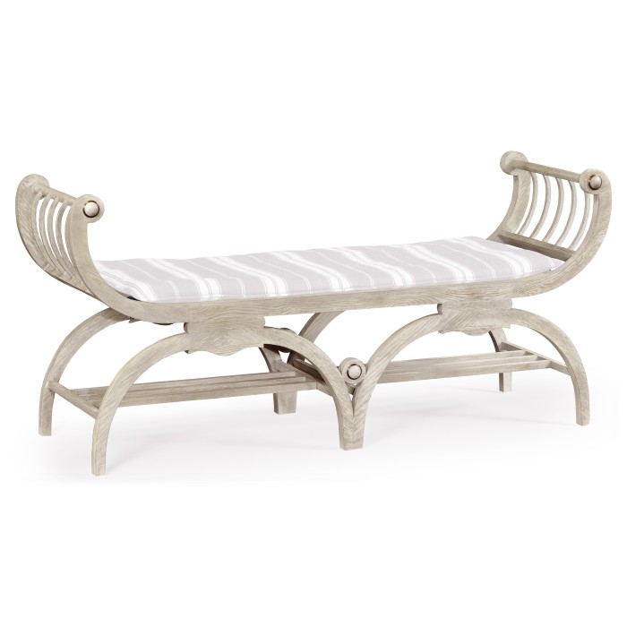 Double Lucca Cloudy Oak Bench
