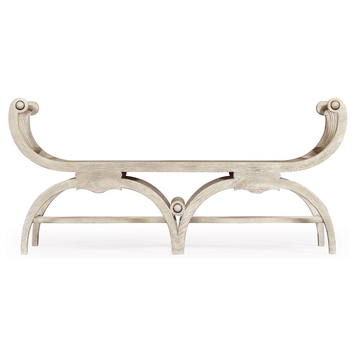 Double Lucca Cloudy Oak Bench