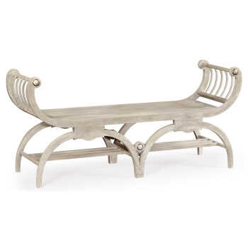 Double Lucca Cloudy Oak Bench
