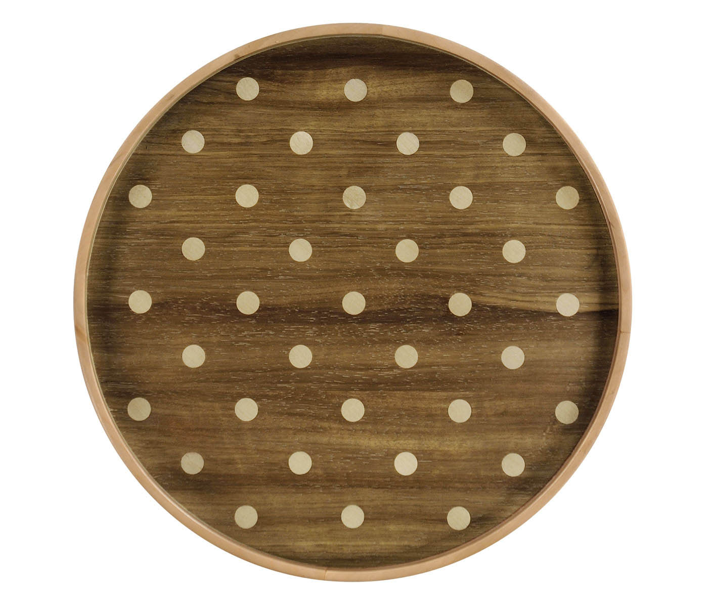 Round Cloud Polka Dot Tray
