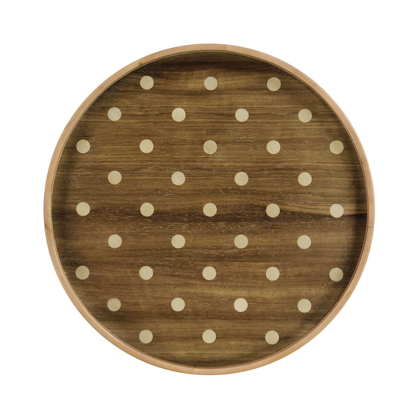 Round Cloud Polka Dot Tray