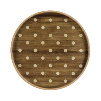 Round Cloud Polka Dot Tray