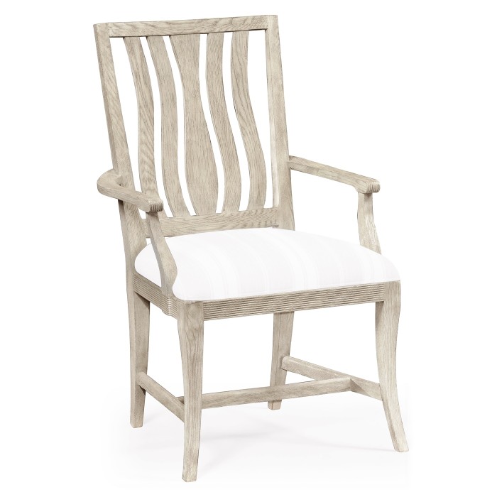 Eva Cloudy Oak Dining Arm Chair