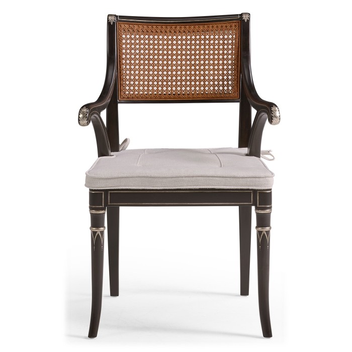 Linden Charcoal Wash Dining Arm Chair