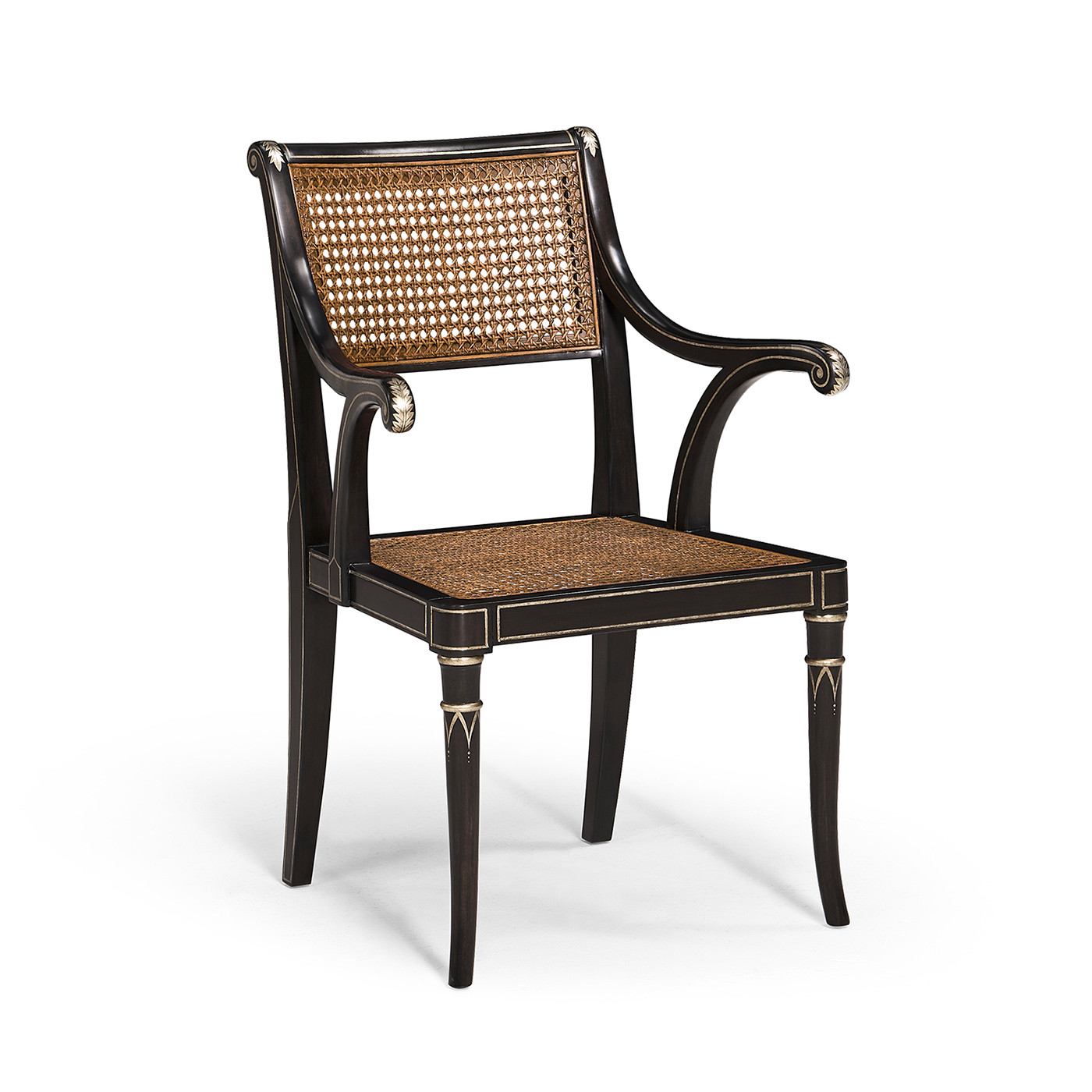 Linden Charcoal Wash Dining Arm Chair