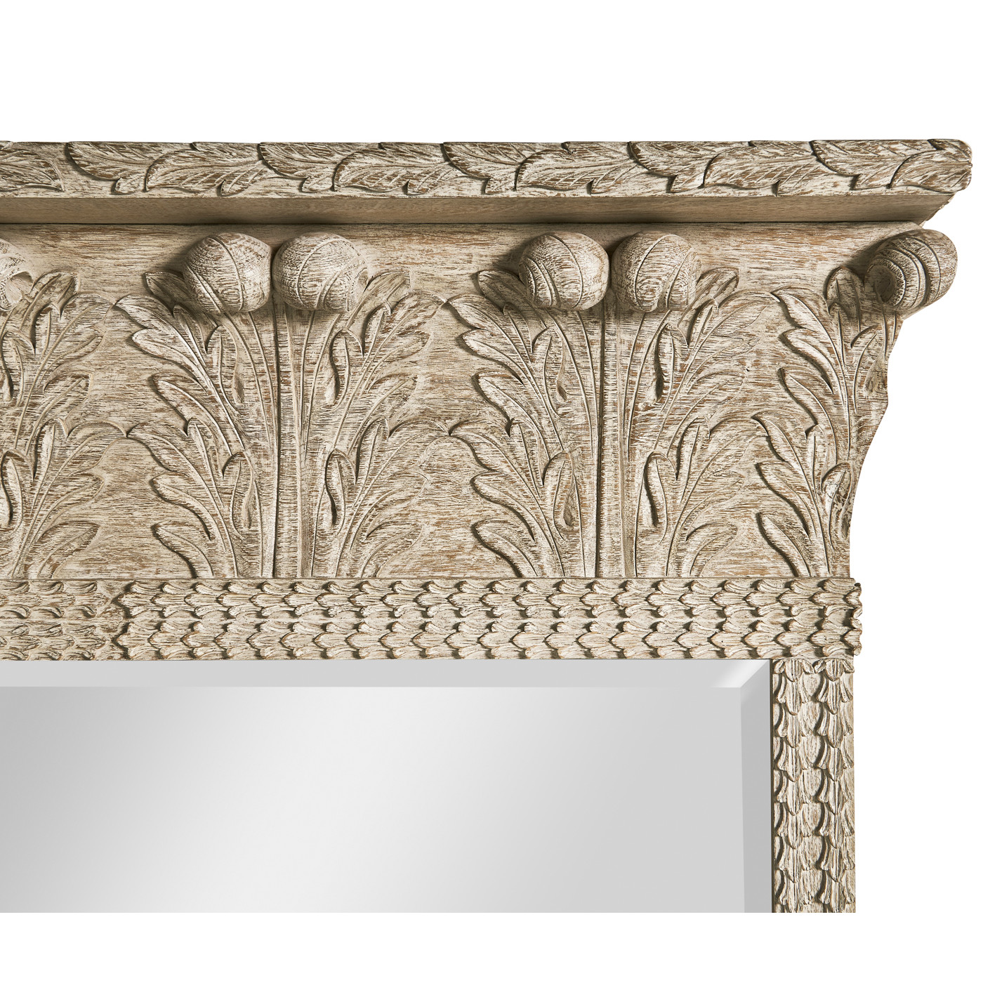 Rothesay Venetian White Oak Mirror