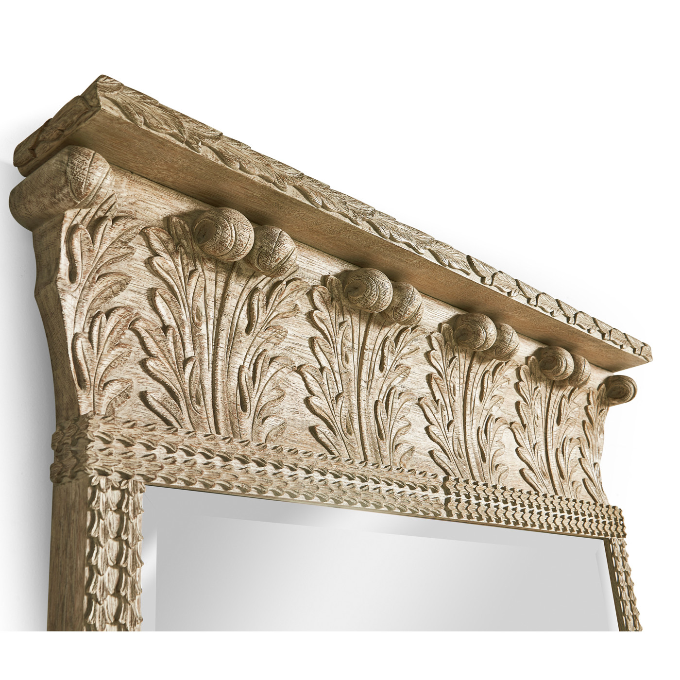 Rothesay Venetian White Oak Mirror