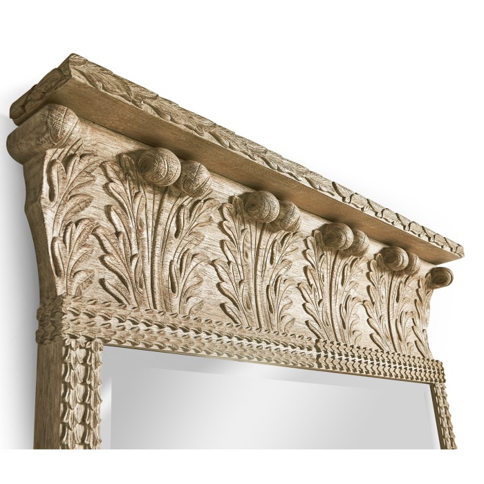 Rothesay Venetian White Oak Mirror