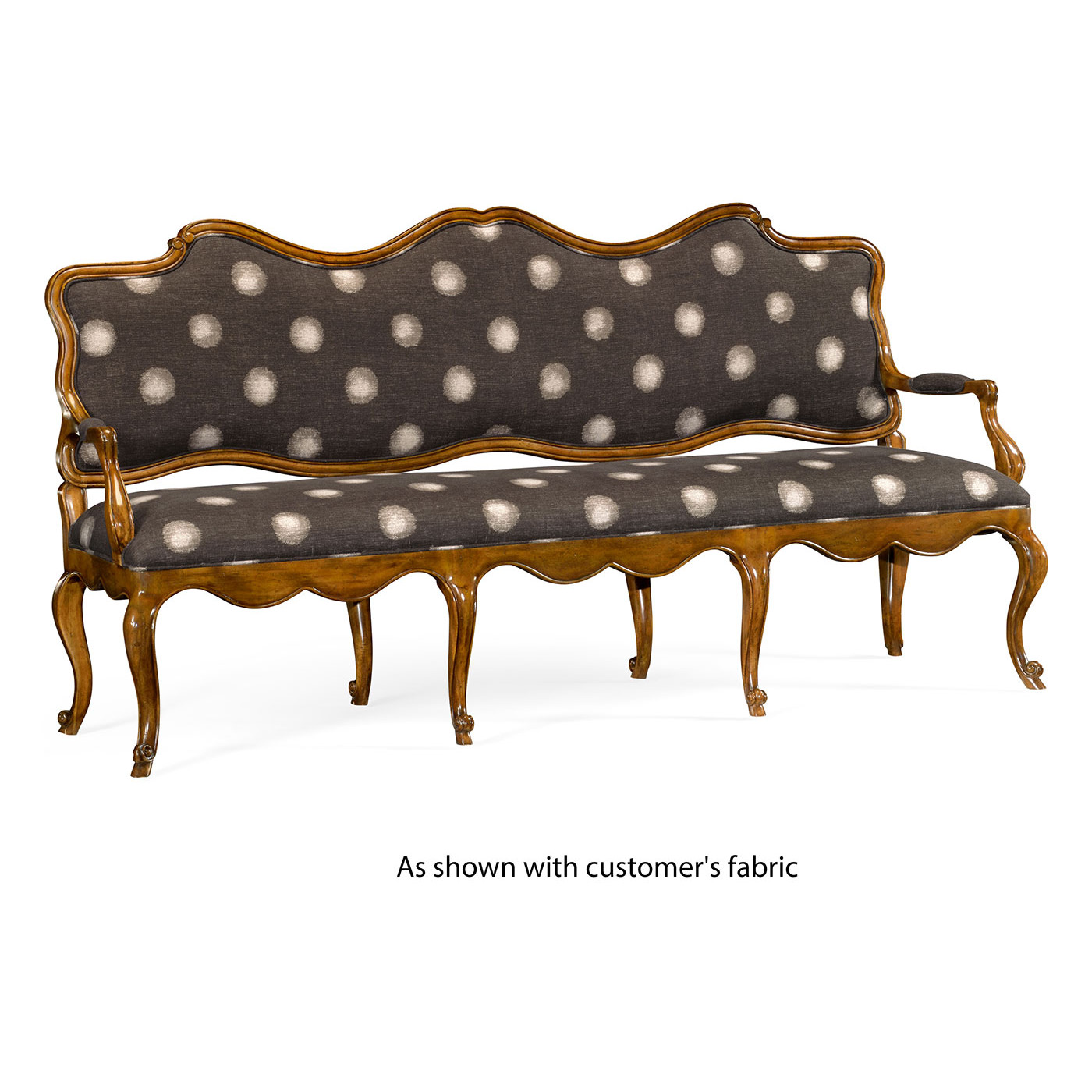 Padua Grey Fruitwood Settee