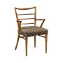 Pensacola Grey Fruitwood Dining Arm Chair
