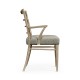 Pensacola Grey Oak Dining Arm Chair