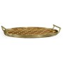 Oval Natural Acacia & Polka Dot Tray