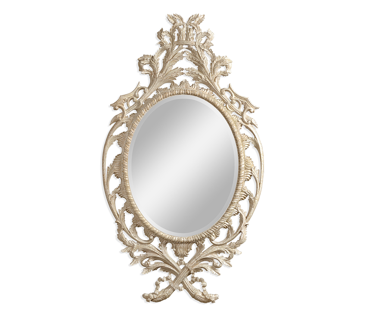 Leicester Venetian White Oak Mirror