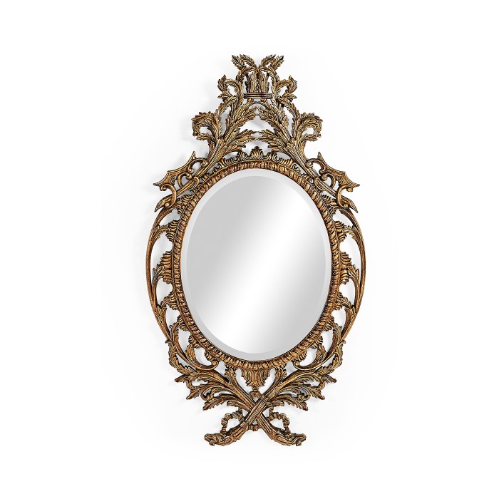 Leicester Sunwashed Mahogany Mirror