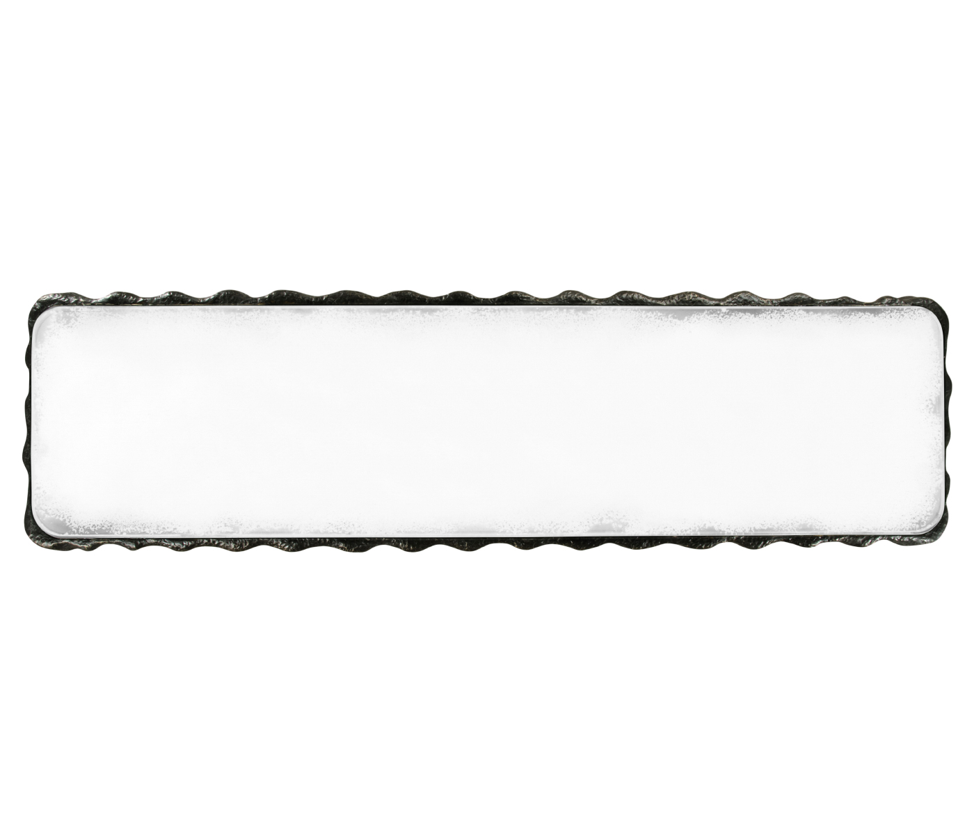 Karinta Antique Brass Console Table with White Oyster