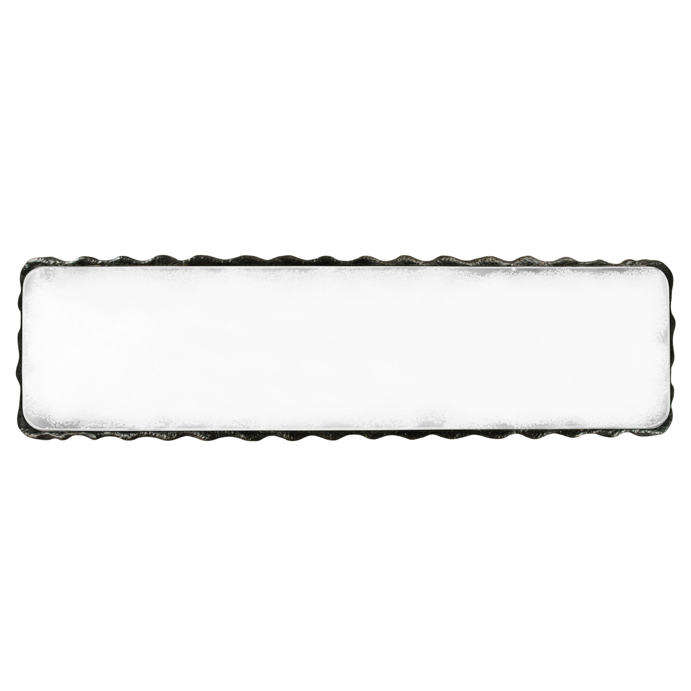 Karinta Antique Brass Console Table with White Oyster