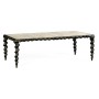Karinta Antique Brass Coffee Table with Oyster Veneer Top