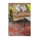 Karinta Antique Brass Coffee Table with Oyster Veneer Top