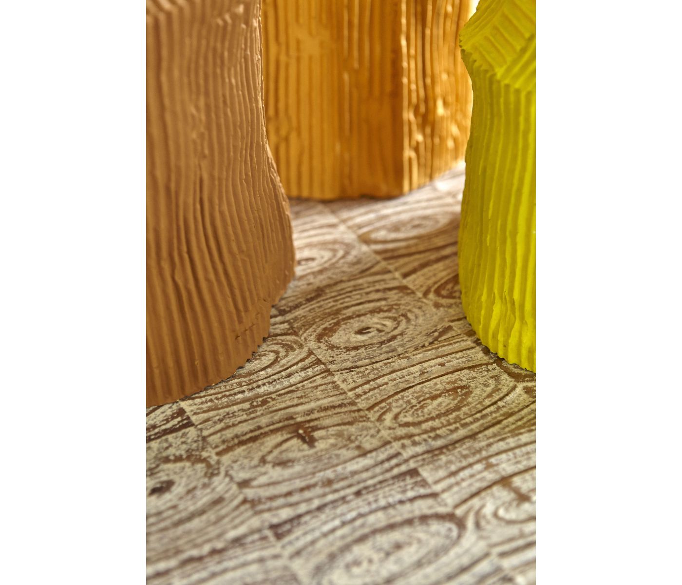 Karinta Antique Brass Coffee Table with Oyster Veneer Top