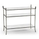 Grotto Three Tier Antique Brass Console