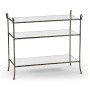 Grotto Three Tier Antique Brass Console
