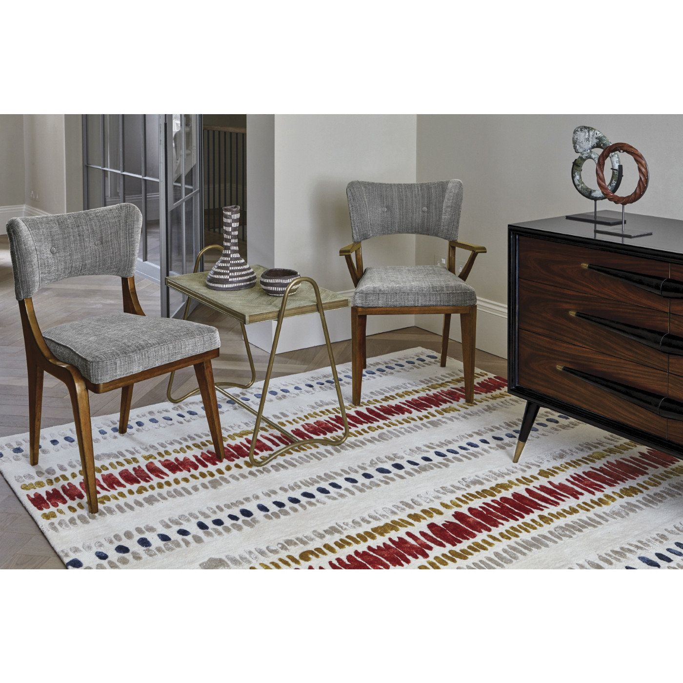 Marlene Dark Walnut Arm Chair