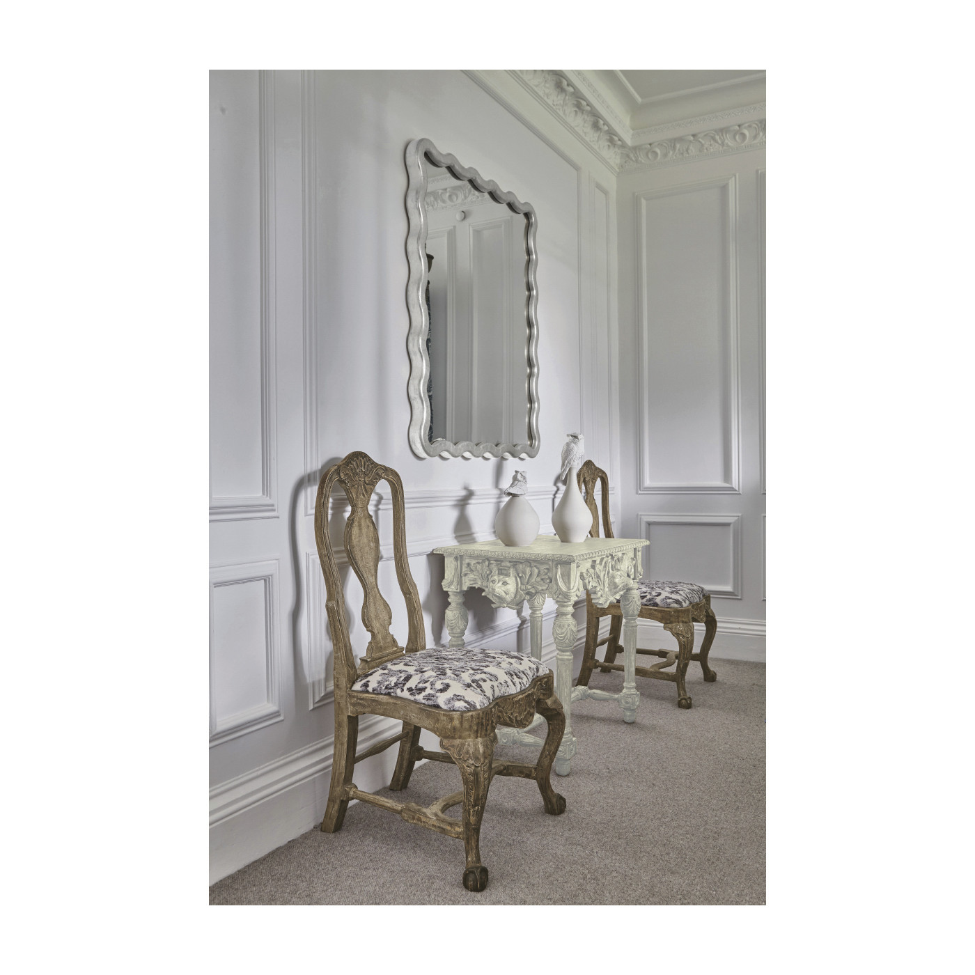 Keste Square Silver Mirror