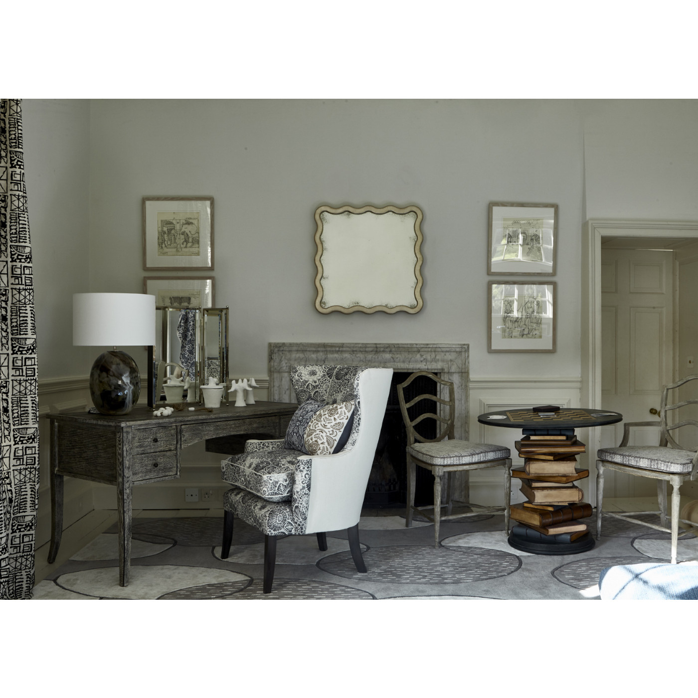 Keste Square Silver Mirror