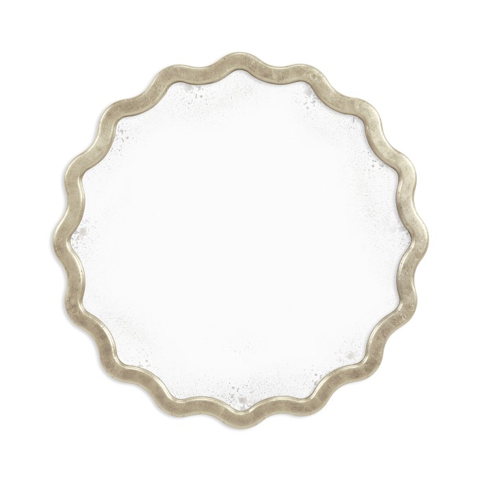 Keste Round Silver Mirror