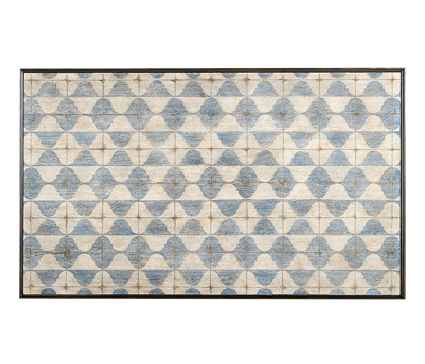 Haygrove White & Blue Marquetry Coffee Table