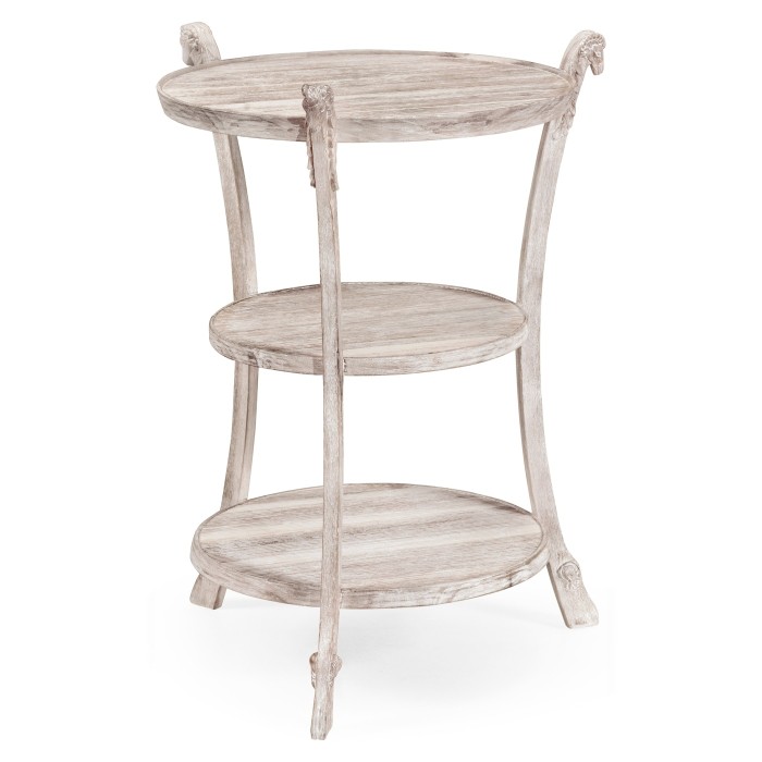 Collana Washed Acacia End Table